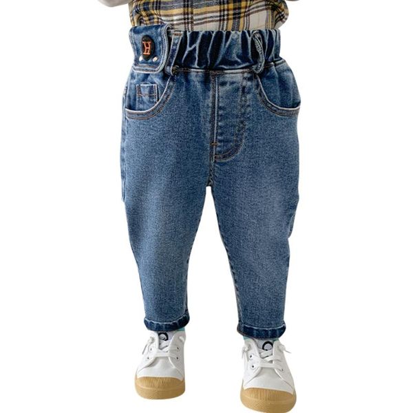 

baby girl jeans letter for girls embroidery kids casual style kid clothes, Blue