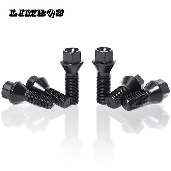 

3 styles car wheel lugs bolts for f10 f30 f15 f16 bmw universal nuts stud screws m12 1.5 1.5 m14 x 1.25 black 1 pair