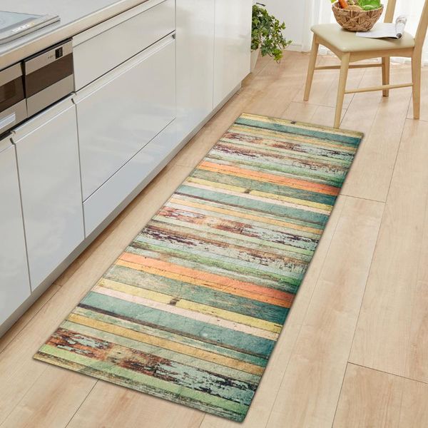 

carpets wood grain entrance outdoor doormats kitchen absorbent long strip rugs bathroom non-slip mats for floor living room
