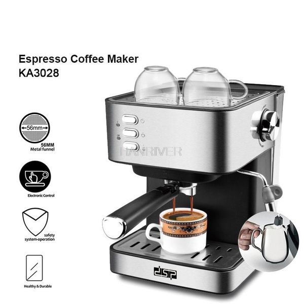 

coffee makers home office small italian concentrated semi-automatic steam bar milk bubble machine integrated
