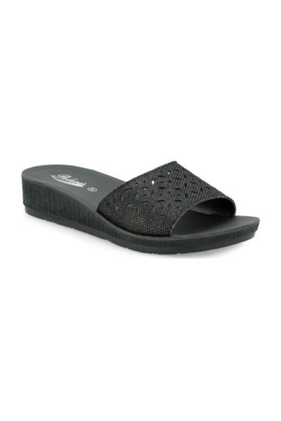 

women's black casual slippers