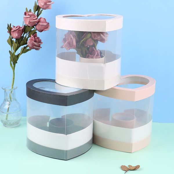

gift wrap heart shape flower boxes floral packaging box wedding decor
