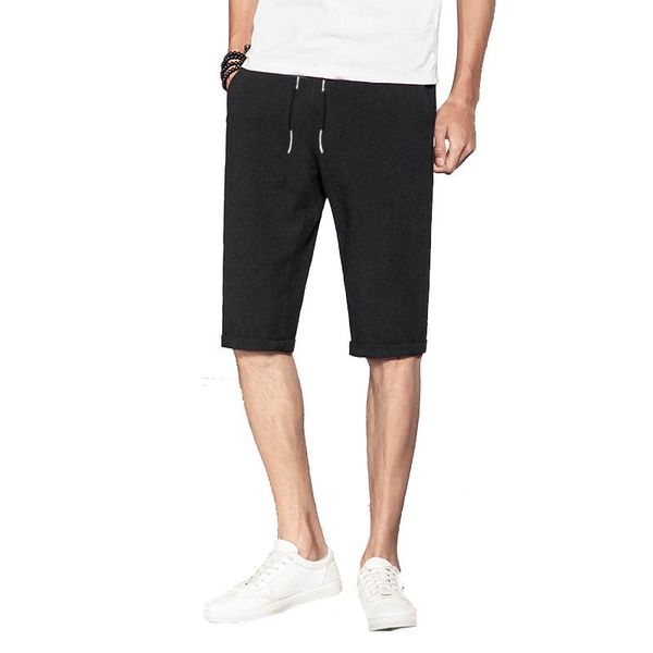 

men's shorts mens summer sports pants versatile 5-point thin korean trend loose short straight leisure, White;black