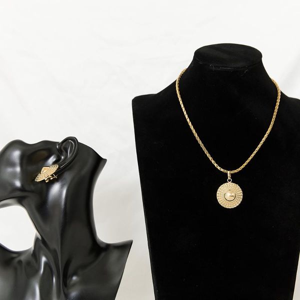 

earrings & necklace luxurious style women and earring sets customize accept 2021 spring design for date party attendance, Silver