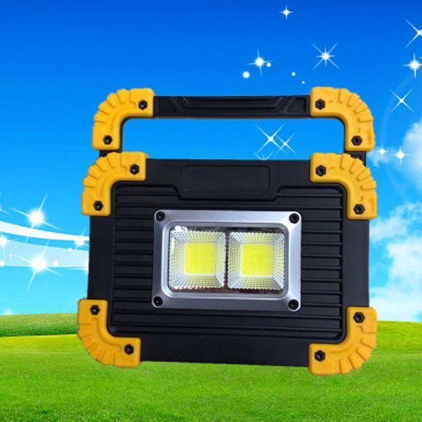 

portable lanterns cob led work light outdoor floodlight tent emergency lamp camping usb rechargeable
