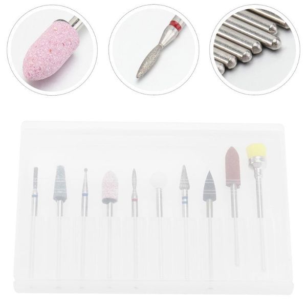 

nail drill & accessories 1 set/10pcs set cuticle clean special grinding tool