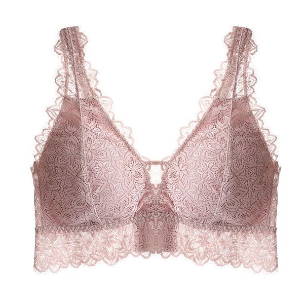 

bras spring and summer underwear girls without steel ring thin cup bra 2021 sleep lace small, Red;black