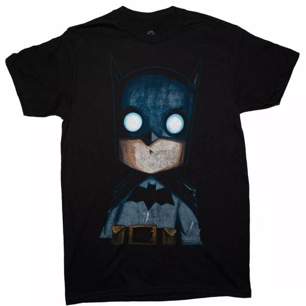 

DC Comics Batman Anime Adult Unisex T-Shirt, White;black