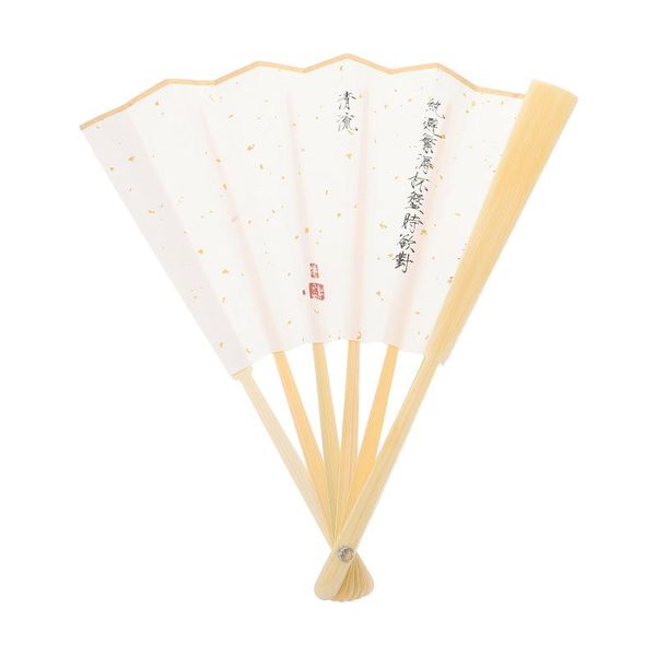 

other home decor 1pc hand held folding fan antique gilding rice paper poem