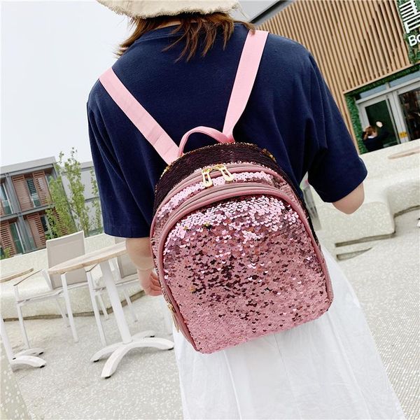 

outdoor bags jiulin backpack mochila rucksack school-bags glitter teenage large-capacity girls women