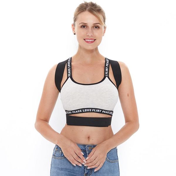 

s-xxxl posture corrector back support belt orthopedic corset brace straightener adjustable 28-48 inch, Black;blue