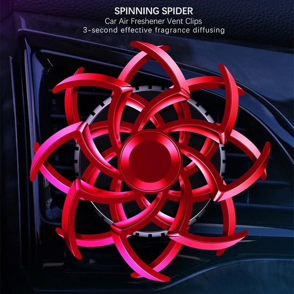

luxury spider car fragrance bidirectional rotation perfume deodoran diffuser air freshener smell flavoring in the