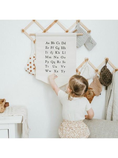 

nordic hanging canvas pennant kids room wall banner home decoration ornaments m68e decorative objects & figurines