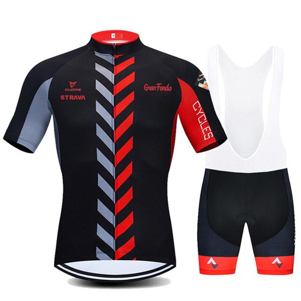 

racing sets 2021 strava cycling jersey breathable bicycle clothing riding bike short sleeve sports set ropa ciclismo, Black;blue