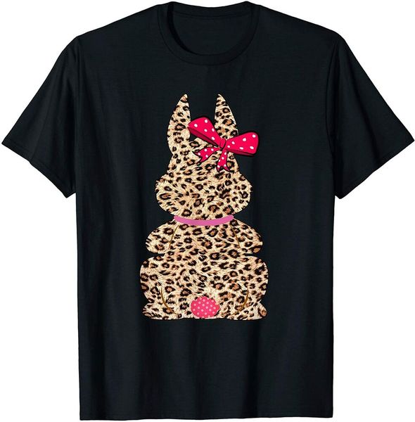 

easter bunny rabbit leopard hunting eggs boys men t-shirt, White;black