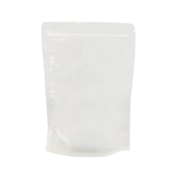 

hanging baskets 100pcs transparent reclosable sealing bags frosted bulk food storage pouch dried fruit packaging bag