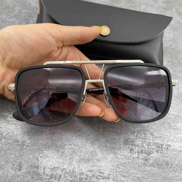 

80% off store online crosin sunglasses men's fashion plate double beam sunglasses fashion and wo versatile, White;black