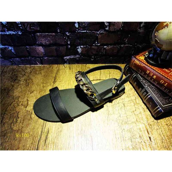 

open-toed balck soft men's plain gold male sandals roma hollow summer shoes england, Black