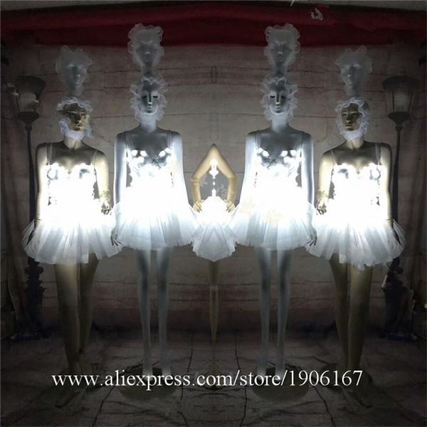 

party decoration nightclub led luminous lady bar dance light up tulle skirts fancy hen halloween costume players