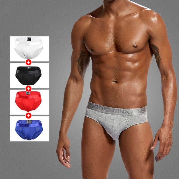 

men's underwear pink sensor modal u convex solid men's low waist underwear triangle, Black;white