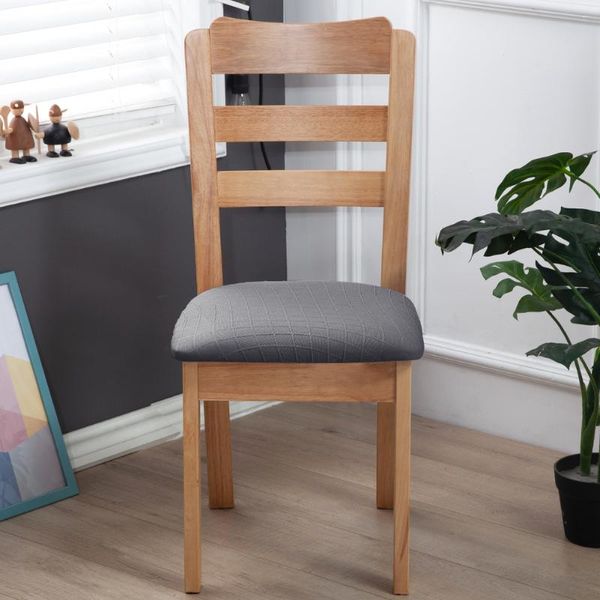 

4pcs furniture protector upholstered kitchen dustproof soft dining room with ties stretch chair seat cover non slip anti scratch covers