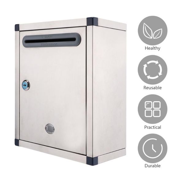 

1pc metal mailbox practical rust-proof for outdoors gift wrap