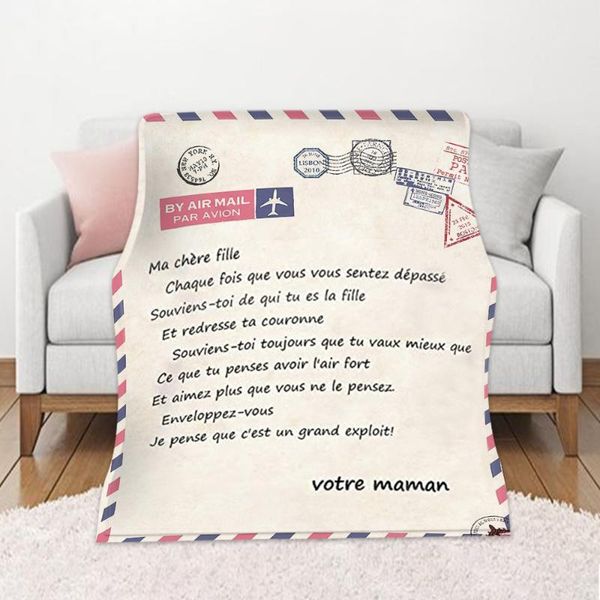 

blankets flannel blanket printed quilt for my daughter, son and wife airplane a gift of positive encouragement love