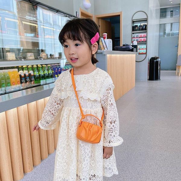 

purse korean style little girls purses and handbags kawaii kids small coin pouch baby crossbody bag toddler tote, White