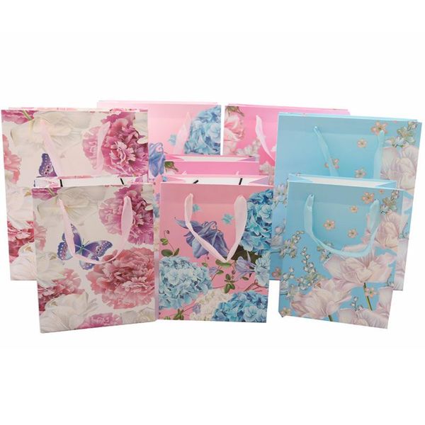 

gift wrap thank you design paper bag as birthday wedding packaging baby shower use supplies decoration 12pcs