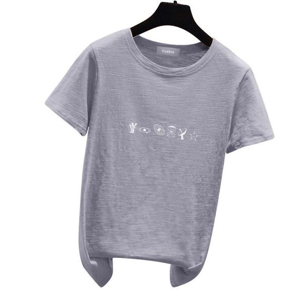 

high-quality summer leisure women's classic soft breathable t-shirt, White