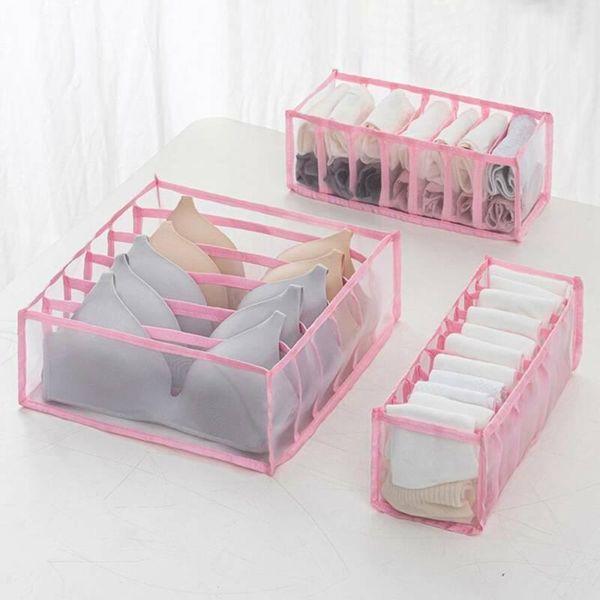 

storage drawers 6/7/11 grids travel divider underwear foldable bra socks glove scarves drawer organizers bags box