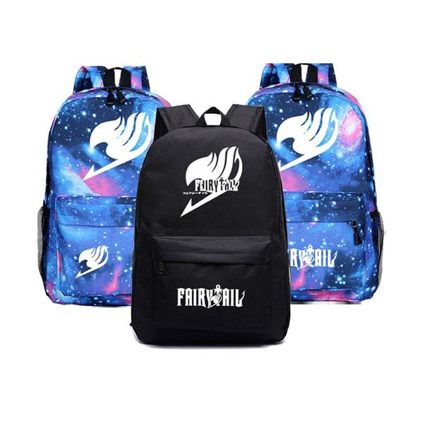 

backpack mochila fairy tail student schoolbag girls boys book bag travel bags lapcasual rucksack women men knapsack