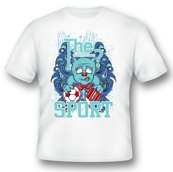 

the difference sport black or white tee, White;black