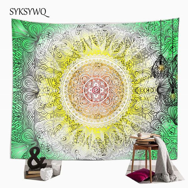 

tapestries boho wall art mandala tapestry hanging tissu mural drop phychedelic