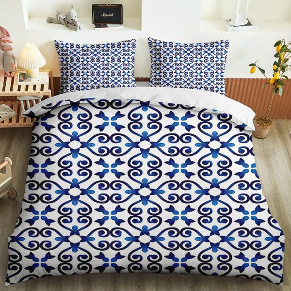 

luxury mandala bedding set quilt duvet cover with pillowcase design bed sets bohemian bedclothes 2/3pcs king  size