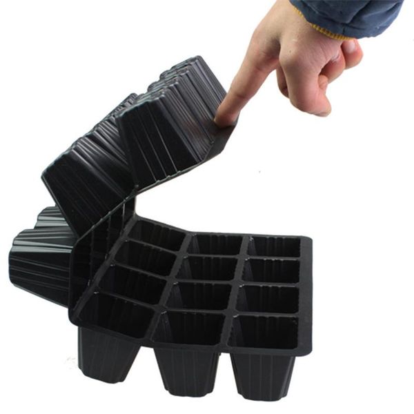 

holes nursery box germination growing starter tray plant plastic planters & pots