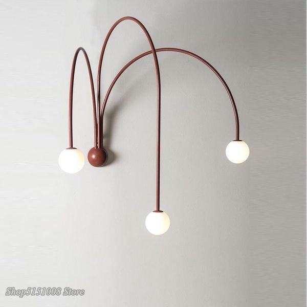 

wall lamps imported goods: italian iron led lamp for living room, crystal bedside bedroom, family decoration