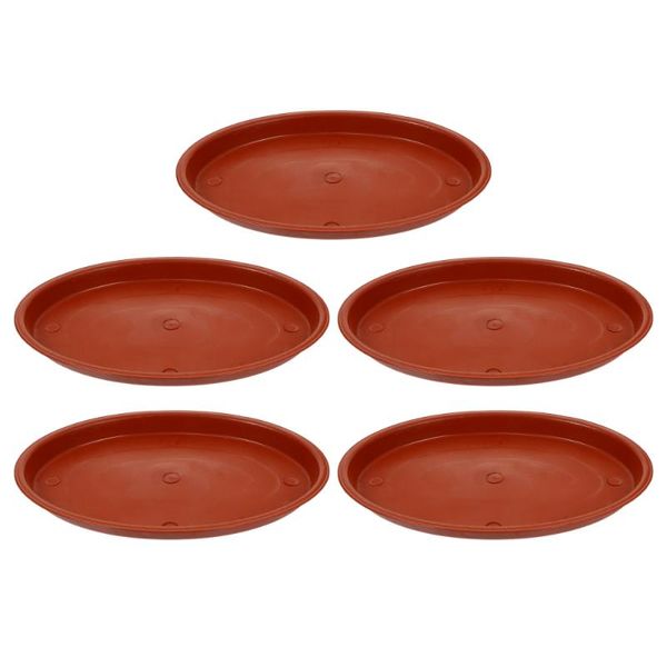 

planters & pots 5pcs flowerpot trays baseplates oval plant pot red