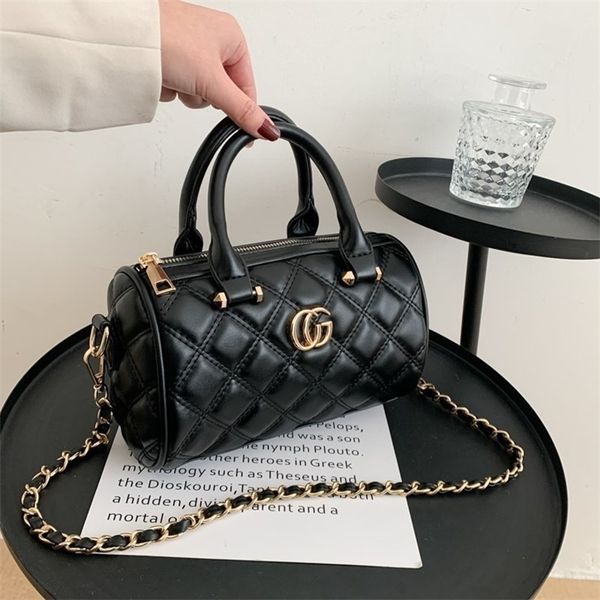 

sale 90% off bag women's bag 2022 new style small fragrant wind lingge chain pu cylinder fashion texture portable single shoulder diago