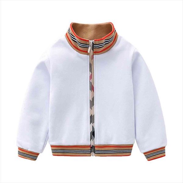 

spring and autumn kids clothes boys girls white long sleeve striped windbreaker jacket coat, Blue;gray