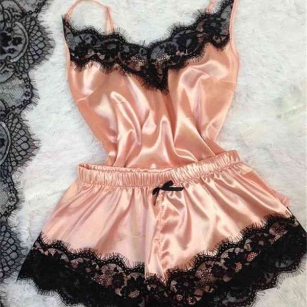 

shorts suspender lingerie two piece suit, Red;black