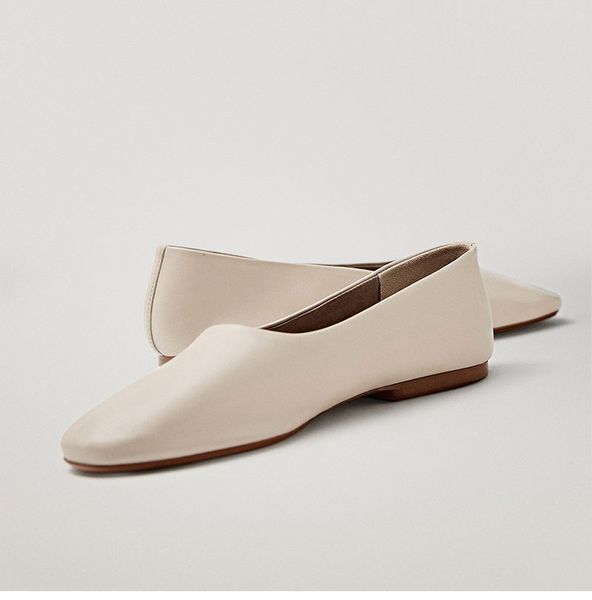 

dress shoes wilted british style genuine leather smooth casual slip in women's shoes ballet flat qeax, Black