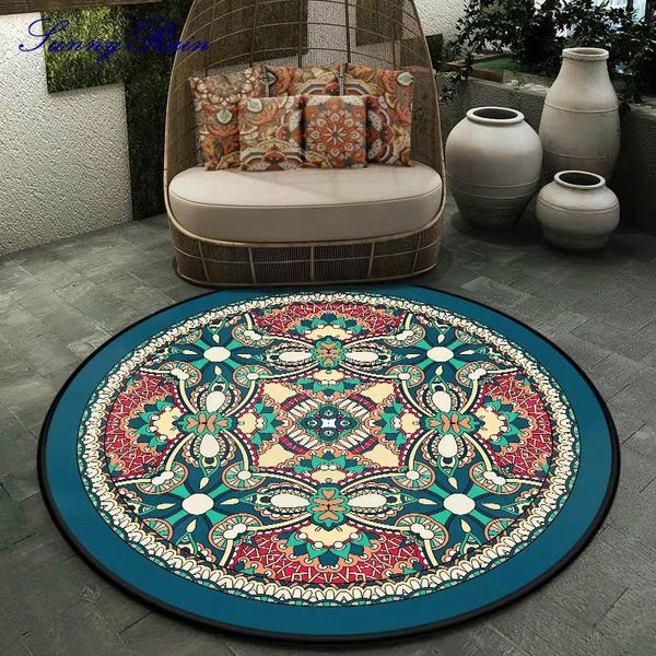 

sunnyrain 1-piece round area rugs for living room and carpet bedroom 100cm carpets