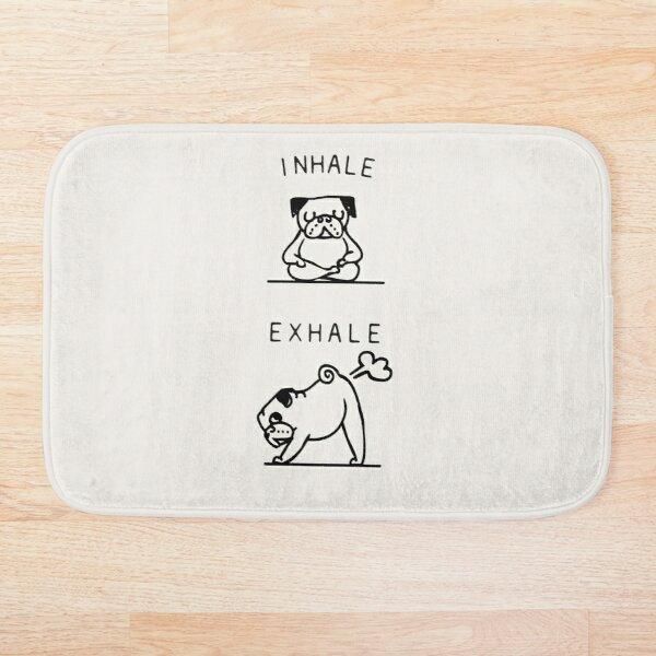 

bath mats inhale exhale pug mat anti slip toilet rug kitchen bedroom carpet custom doormat soft bathroom door