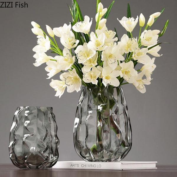 

vases luxury glass flowers flower arrangement vase living room office decoration creative hydroponic home