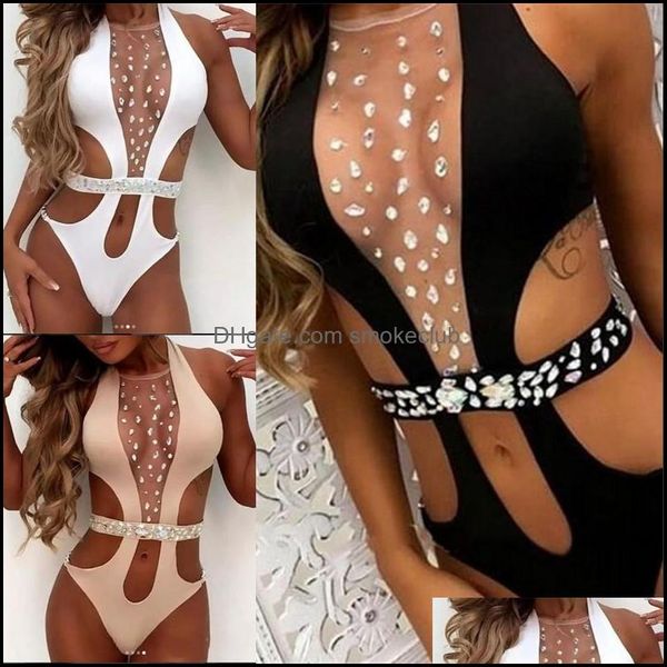 

swim wear swimming equipment sports & outdoors summer see through swimwear bikini for women letter swimsuit bandage bathing suits one-p