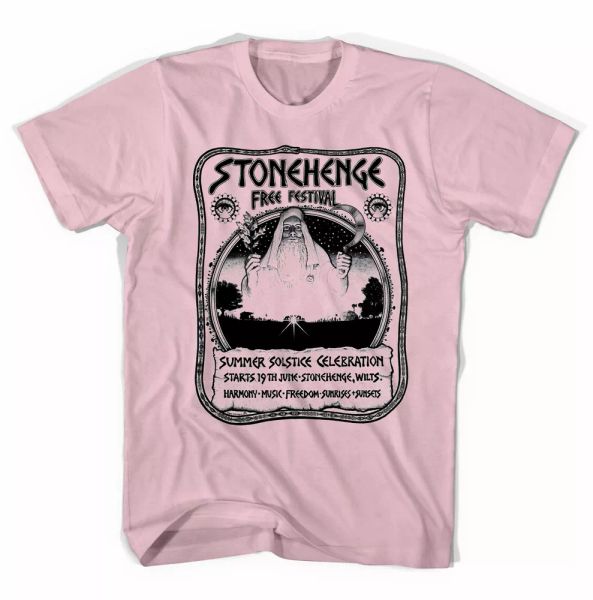 

stonehenge festival gong hawkwind t-shirt all sizes & colours, White;black
