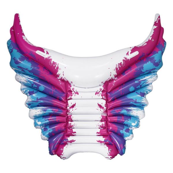 

inflatable angel pool float outdoor swimming party lounge raft 170x165cm life vest & buoy