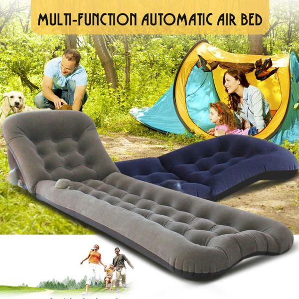 

outdoor pads automatic air mattress camping auto sleeping cusion blow up bed inflatable travel raised airbed