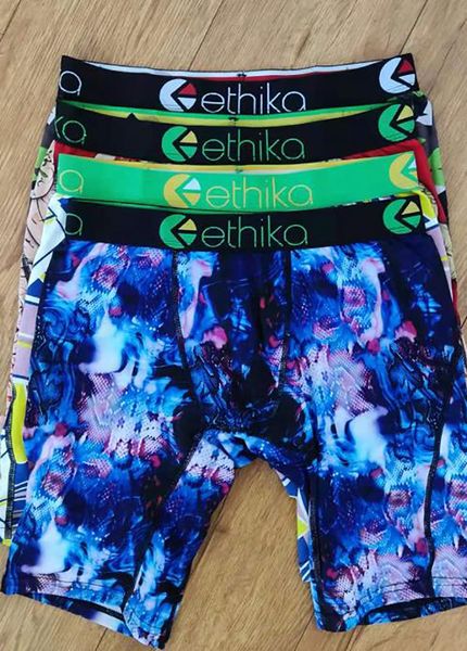 

100% cotton ethika breathable underpants soft mens boxers brief letter underwear for men male shorts boxer beach pants quick dry man boxer m, White;black